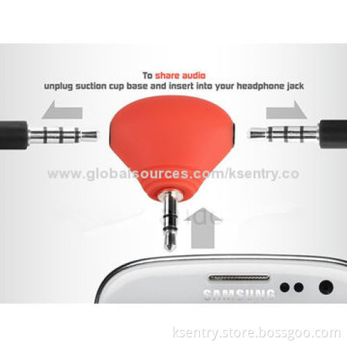 Headphone 3-in-1 Music Splitters for MP4 Players/Mobile Phones/iPad/Tablet PCs